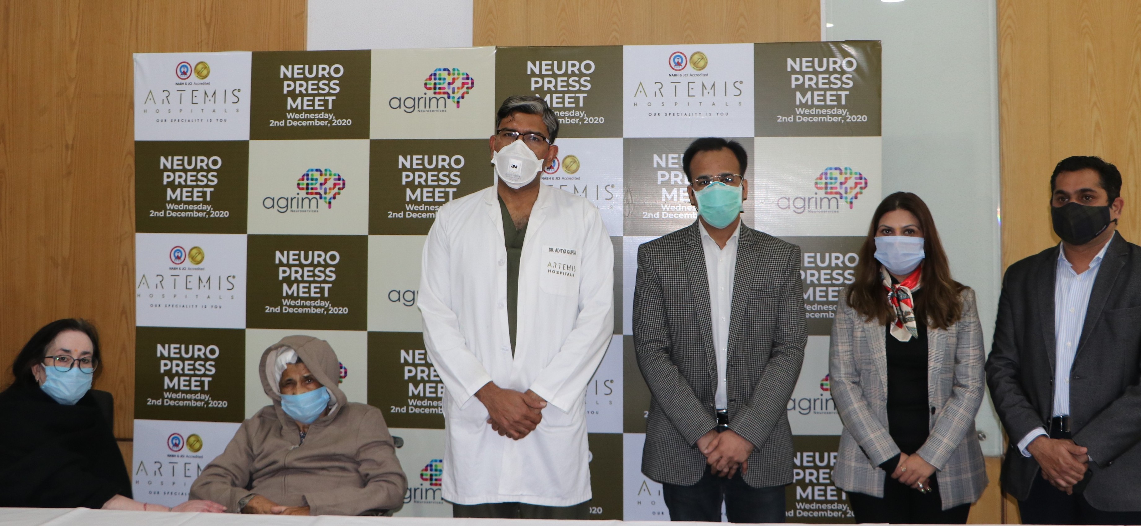 Gurugram,doctors,successful brain surgery,80 years old