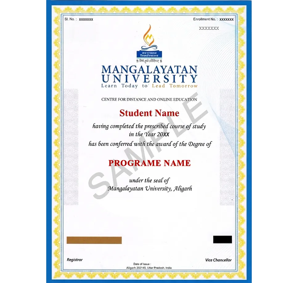Mangalayatan University Sample