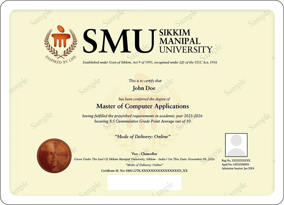 Sikkim Manipal University Sample