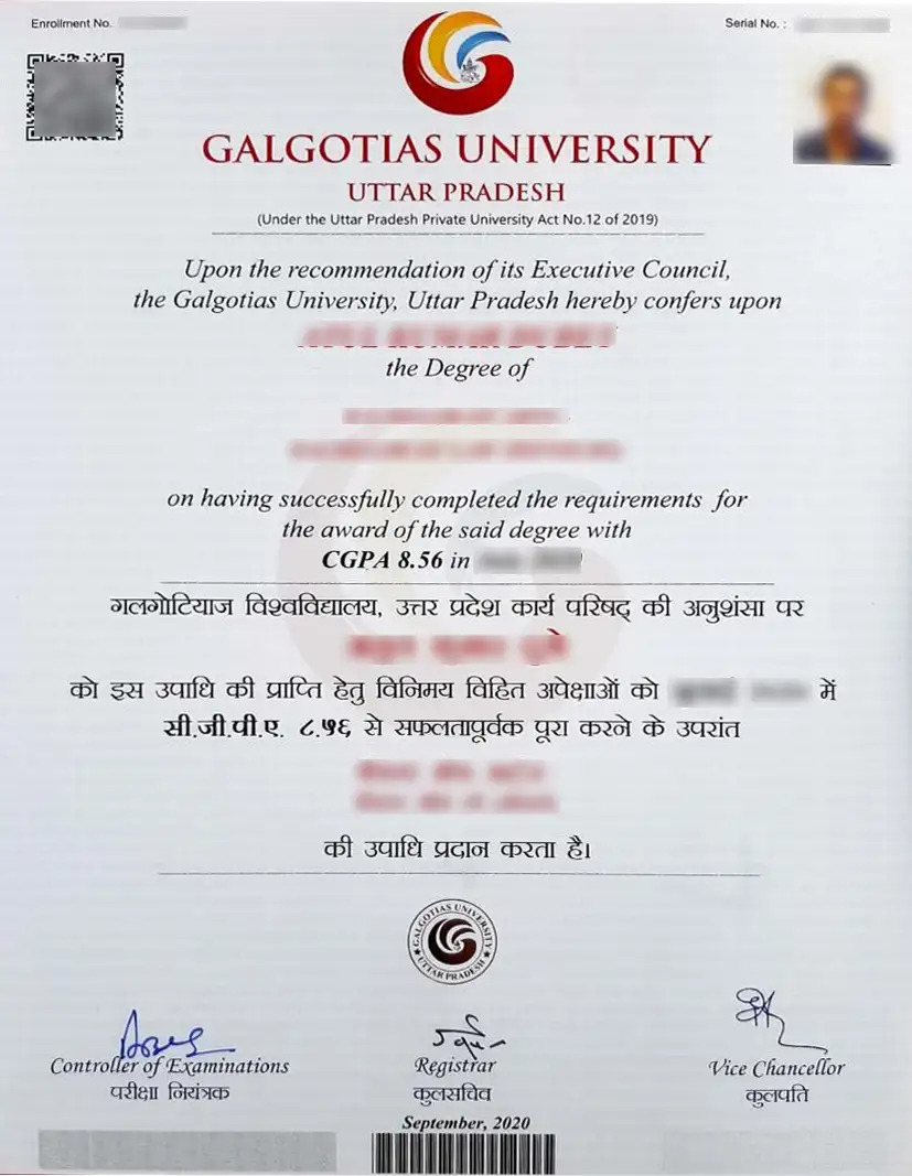 Galgotias University Sample